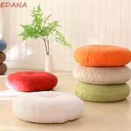 EDANA Meditation Cushion, Large Thick Zafu Meditation Cushion, Floor Pillow Linen Solid Color Round 