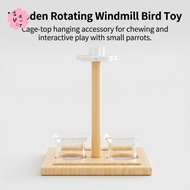 Parrot Rotating Windmill Toy Accessory for Cockatiel Lovebird Budgie