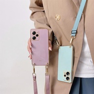 Plating Phone Case for Honor X6B X6 B Soft Cover Crossbody Necklace Cord Lanyard Silicone Cover for 