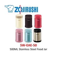 Zojirushi 500ML Stainless Steel Food Jar (SW-EAE-50) - Aqua Blue/Candy Pink/Cream/Dark Brown/Shiny P