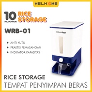 Rice Storage Box Rice Storage Dispenser 10 Kilo Kg Welhome WRB 01 Anti-Flea Storage