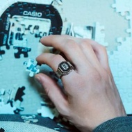 戒指錶 戒指 戒錶 戒指表 戒表 卡西歐 CASIO G-SHOCK CRW CRW001 CRW-001 CRW-001-1 超長電池壽命 防震 200米防水 黑銀色 有現貨
