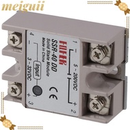 MEIGUII Single-Phase, Output 5-60V DC Input 3-32V DC Solid State Relay, Relay 40A SSR-40DD DC contro