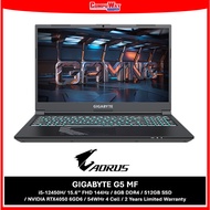 GIGABYTE G5 MF (BLACK/15.6 FHD 144HZ/I5-12450H/8GB/512GB/RTX4050 6GD6/W11/2Y)