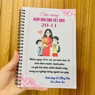 TRI Meaningful November 20 gifts, notebooks, notebooks printed on demand, meaningful gifts to thank 