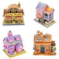 BIG SIZE 3D House Puzzle Toys Home Puzzle Toys Mainan Rumah Puzzle Besar Girl Toys Collection Puzzle