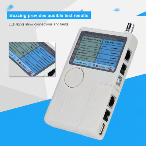 LAN Cable Detector Network Tester RJ45 Network Cable Tester RJ45 / RJ11 / USB / BNC Network Tester L