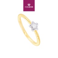 HABIB Diamond Ring in 375/9K Yellow Gold (Flower) 264790822
