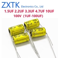10Pcs Non Polar Capacitor NP 100V 1UF 1.5UF 2.2UF 3.3UF 4.7UF 5.6UF 6.8UF 10UF 12UF 22UF 47UF 68UF 1
