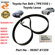 Toyota Fan Belt ( 7PK1550 ) - Toyota Lexus ( 99367-C1550 )