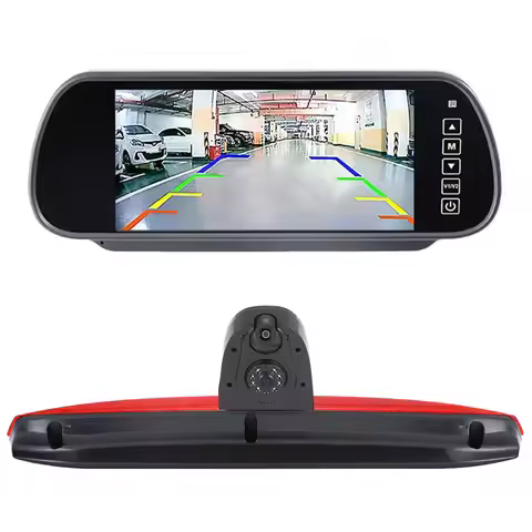 Double rear view camera+7 inch Mirror monitor Kit for Mercedes-Benz Viano Vito Mixto Kasten Bus W639