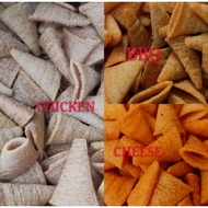 Keropok Trio Corn Keropok Tiga Segi BBQ Cheese Ayam Corn Cracker