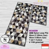 Karp Carpet Floor Mat Triangle Kitchen Long Aisle Runner Anti Slip Nms