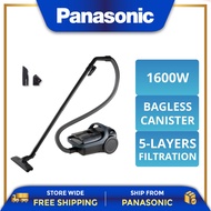 PANASONIC MC-CL601 POWERFUL 1600W CYCLONE BAGLESS CANISTER VACUUM CLEANER MC-CL601AV47