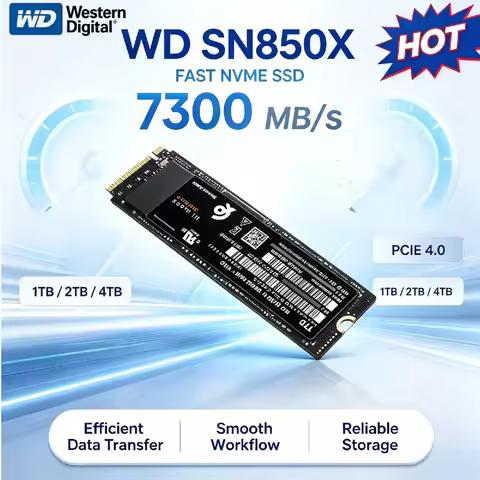 WD Western Digital SN850X M.2 2280 NVMe Internal Solid State Disk 2/4TB PCIe 4.0 SSD Internal Hard D