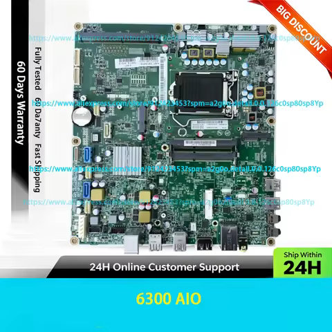 For HP Compaq Pro 6300 AIO Motherboard 657238-001 656957-001 11053-1 LGA1155 DDR3 Mainboard, 100% Te