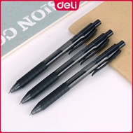 Deli Gel Pen 0.5mm Black Press Gel Pen For Test Office & School Supplies S06