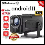 JNJ Technology 4K Full HD Smart Android Projector Home Projector HY320 Laptop Phone Projector Androi