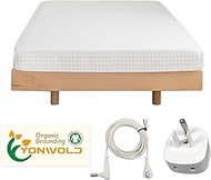 Grounding Sheet Full Size,10% Pure Silver Fiber+400 Thread Count Organic Cotton,Soft Earth Grounding