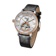 Arbutus Automatic Open Heart Bi-Colour Rose Goldl Black Strap (AR1803TRWB)