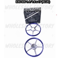 ENKEI SPORT RIM 505 HONDA EX5 5 BATANG 1.4 / 1.6 x 17 BLUE
