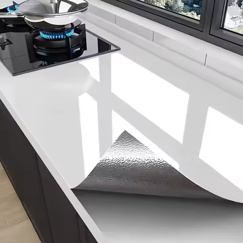 ure White Wood Grain PVC Wallpaper – Waterproof, Self-Adhesive Vinyl for Cabinets, Furniture, Doors