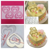 Silicone love chocolate mold / love heart fondant mold / love fence chocolate mold cake decoration s