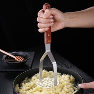 Household Manual SUS304 Stainless Steel Pressed Potato Masher Crusher Kitchen Utensils