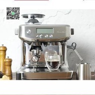 Breville鉑富BES878870家用咖啡機意式型半自動磨豆奶泡一體機青柠優品