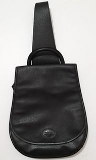 Longchamp 黑色真皮背包