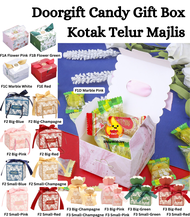 【ShopWithJoy】Wedding Party Birthday Goodies Gift Souvenir Doorgift Candy Door Gift Box Kotak Gula Telur Majlis Kahwin