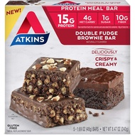 SgSeller> Atkins Double Fudge Brownie Meal Bar (5 Pieces) - [] []