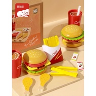 Freni Burger set children's burger toys toy set meals cooking mainan masak masak