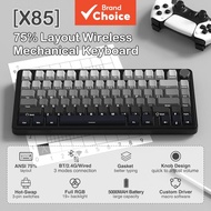 ATTACK SHARK X85 75% Wireless Gaming Mechanical Keyboard - RGB Gasket Mount Hot-Swap Linear Switches