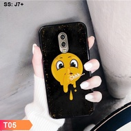 Samsung j7 plus Case, Super Cute Smiley Expression