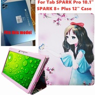 New Cute PU Leather Case for Tab SPARK Pro 10.1" inches MXS Samsung Tablet SPARK 8+ Plus Magnetic Flip Stand Cover