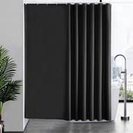 High Quality 180/200/220/240/300CM Hotel Bathroom Waterproof Shower Curtain Black White Gray Blue Be