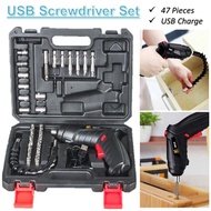 Cordless Electric Screwdriver Drill 3.6V Rechargeable Pemutar Skru Machine Tools Mesin Screw Driver