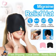 🇸🇬 Migraine Relief Hat Gel Hot Cold Therapy Headache Migraine Relief Cap Cooling Migraine Cap Headac
