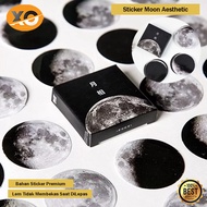 Aesthetic Sticker Journal Moon Motif Moon Diary Sticker Notes Decoration Book Per Pack