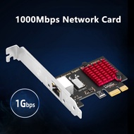 1Gb PCIE Network Card PCI Experss X1 to Single Port RJ45 Network Cards Adapter 10/100/1000Mbps RTL81