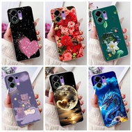 Oppo PLM110 Cover Oppo K13 Turbo Case Luxury Butterfly Love Fashion Flowers Cool Handsome Lion Paint