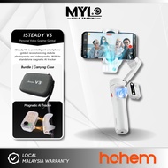 (READY STOCK) - Hohem iSteady V3 Foldable Smartphone AI Gimbal Stabilizers | Built-in Extension Rod 