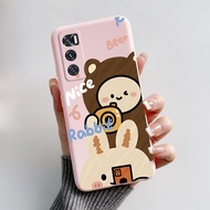 สำหรับ Vivo V20 SE เคส V2023 V2022 Vivo น่ารักลายกระต่ายแพนด้าเคสซิลิโคนแบบนิ่มสำหรับเคสโทรศัพท์เจลล