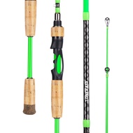 One Bass Fishing Rod, 2-Piece Graphite Spinning Rod & Casting Rod, Highly Sensitive & Strong Rod wit