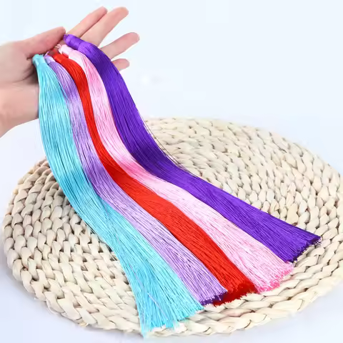 5Pcs/Pack Long Color Tassel Packaging Apparel Hat Accessories Furniture Pendant Ancient Style Hair A