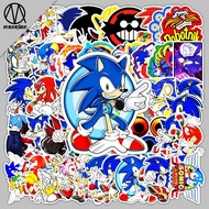 51 Sheets Cartoon Sonic Graffiti Stickers Luggage Laptop Scooter Car Mobile Phone Waterproof Stickers
