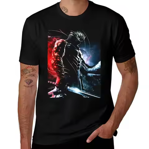 Ninja Gaiden Ryu Hayabusa T-Shirt sweat quick drying croswit shirt man T-shirts for men cotton