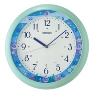 [Powermatic] Seiko QHA010M LED Auto Constant Light Bright Nature Motif Clock for Kid's Room Wall Clock