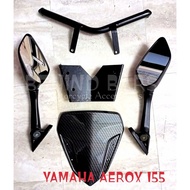 Yamaha AEROX 155 SIDE MIRROR BRACKET | sidemirror Bracket | Aerox Accessories Yamaha Visor Carbon